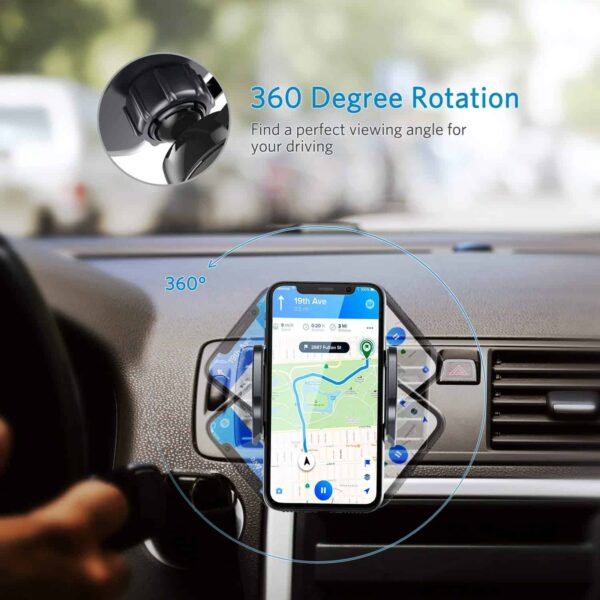 Automatic Wireless Car Charger Mount, Air Vent Car Mount Phone Holder, 10W Fast Wireless Charging for Samsung Galaxy S9 S8 S7 Edge, Note 8, Standard Charge for iPhone X, 8 Plus and Qi Enabled Devices - Image 8